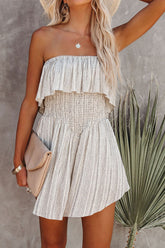 Mono sin tirantes fruncido de Neverending Summer